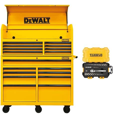 52 in steel tool chest cabinet combination yellow|WEN 52.